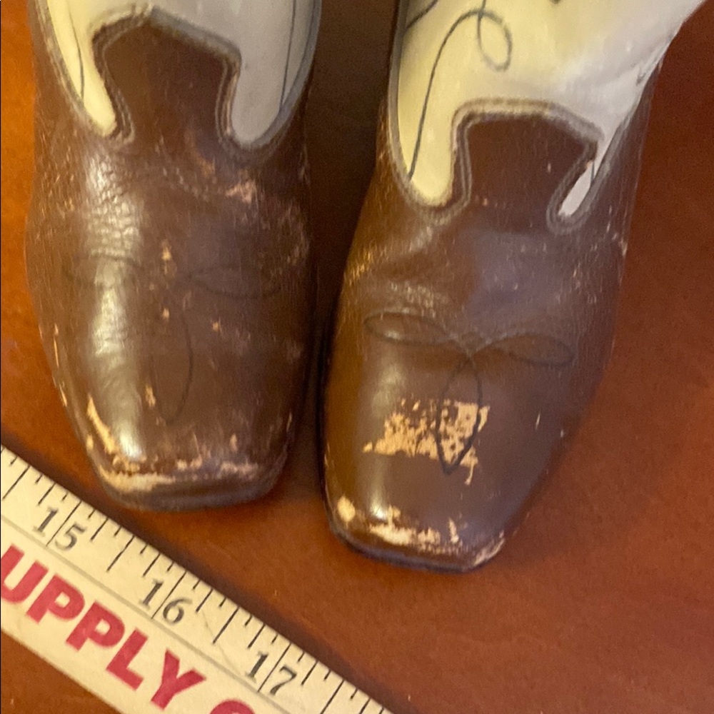 Vintage toddler, Brown and Cream Western Cowboy Boots - Picture 12 of 13